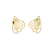 Lab Grown Diamond Earrings in 18kt Gold Vermeil | GEMSURE