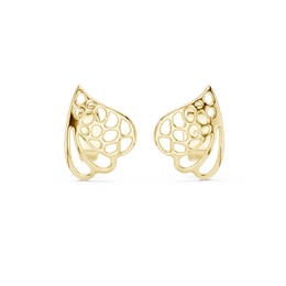 Lab Grown Diamond Earrings in 18kt Gold Vermeil | GEMSURE