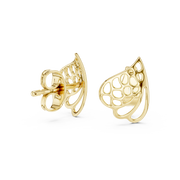 Lab Grown Diamond Earrings in 18kt Gold Vermeil | GEMSURE
