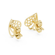Lab Grown Diamond Earrings in 18kt Gold Vermeil | GEMSURE