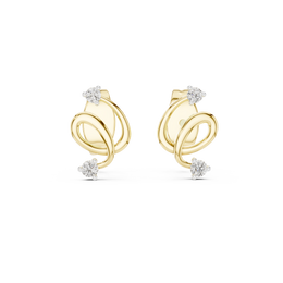 0.07 Lab Grown Diamond Earrings in 18kt Gold Vermeil | GEMSURE