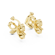 0.07 Lab Grown Diamond Earrings in 18kt Gold Vermeil | GEMSURE