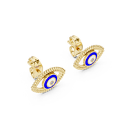 Lab Grown Diamond Earrings in 18kt Gold Vermeil | GEMSURE