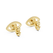 Lab Grown Diamond Earrings in 18kt Gold Vermeil | GEMSURE