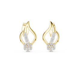 0.2 Lab Grown Diamond Earrings in 18kt Gold Vermeil | GEMSURE