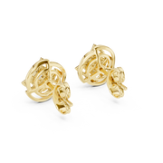 0.09 Lab Grown Diamond Earrings in 18kt Gold Vermeil | GEMSURE