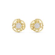 0.09 Lab Grown Diamond Earrings in 18kt Gold Vermeil | GEMSURE