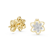 0.17 Lab Grown Diamond Earrings in 18kt Gold Vermeil | GEMSURE
