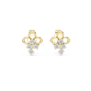0.08 Lab Grown Diamond Earrings in 18kt Gold Vermeil | GEMSURE