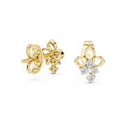 0.08 Lab Grown Diamond Earrings in 18kt Gold Vermeil | GEMSURE