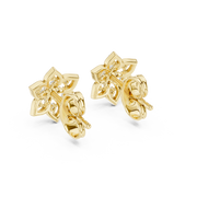 0.14 Lab Grown Diamond Earrings in 18kt Gold Vermeil | GEMSURE