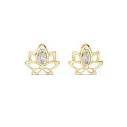 0.2 Lab Grown Diamond Earrings in 18kt Gold Vermeil | GEMSURE