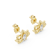 0.2 Lab Grown Diamond Earrings in 18kt Gold Vermeil | GEMSURE