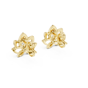 0.2 Lab Grown Diamond Earrings in 18kt Gold Vermeil | GEMSURE