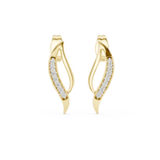 0.14 Lab Grown Diamond Earrings in 18kt Gold Vermeil | GEMSURE