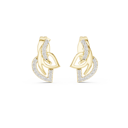 0.12 Lab Grown Diamond Earrings in 18kt Gold Vermeil | GEMSURE