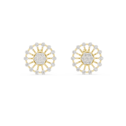 0.7 Lab Grown Diamond Earrings in 18kt Gold Vermeil | GEMSURE