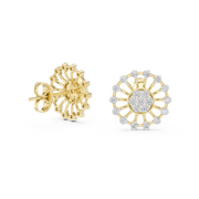 0.7 Lab Grown Diamond Earrings in 18kt Gold Vermeil | GEMSURE