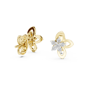 0.18 Lab Grown Diamond Earrings in 18kt Gold Vermeil | GEMSURE