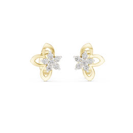 0.18 Lab Grown Diamond Earrings in 18kt Gold Vermeil | GEMSURE