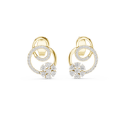 0.42 Lab Grown Diamond Earrings in 18kt Gold Vermeil | GEMSURE