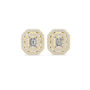 0.46 Lab Grown Diamond Earrings in 18kt Gold Vermeil | GEMSURE