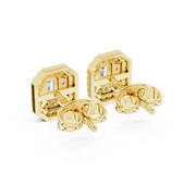 0.6 Lab Grown Diamond Earrings in 18kt Gold Vermeil | GEMSURE