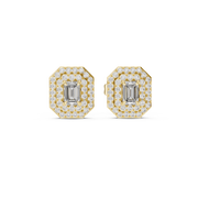 0.6 Lab Grown Diamond Earrings in 18kt Gold Vermeil | GEMSURE