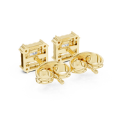 0.29 Lab Grown Diamond Earrings in 18kt Gold Vermeil | GEMSURE