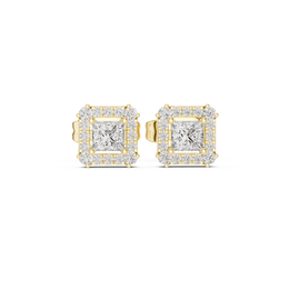 0.29 Lab Grown Diamond Earrings in 18kt Gold Vermeil | GEMSURE