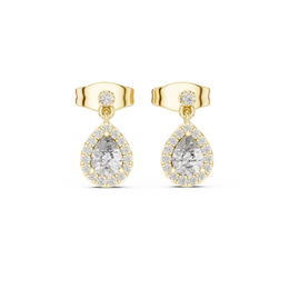 0.48 Lab Grown Diamond Earrings in 18kt Gold Vermeil | GEMSURE