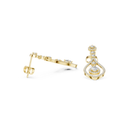 1.29 Lab Grown Diamond Earrings in 18kt Gold Vermeil | GEMSURE