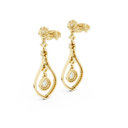 1.29 Lab Grown Diamond Earrings in 18kt Gold Vermeil | GEMSURE
