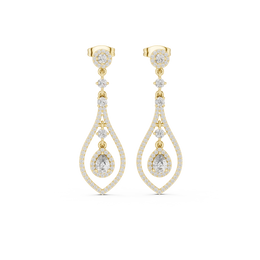 1.29 Lab Grown Diamond Earrings in 18kt Gold Vermeil | GEMSURE