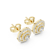 0.57 Lab Grown Diamond Earrings in 18kt Gold Vermeil | GEMSURE