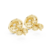 0.57 Lab Grown Diamond Earrings in 18kt Gold Vermeil | GEMSURE