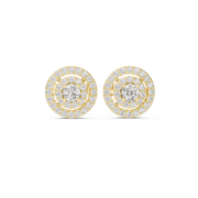 0.57 Lab Grown Diamond Earrings in 18kt Gold Vermeil | GEMSURE