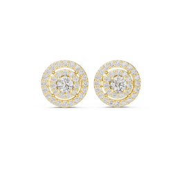 0.57 Lab Grown Diamond Earrings in 18kt Gold Vermeil | GEMSURE