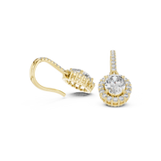 1.29 Lab Grown Diamond Earrings in 18kt Gold Vermeil | GEMSURE