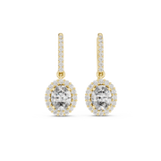 1.29 Lab Grown Diamond Earrings in 18kt Gold Vermeil | GEMSURE