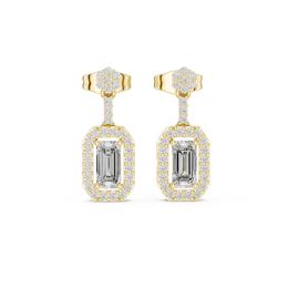1.05 Lab Grown Diamond Earrings in 18kt Gold Vermeil | GEMSURE