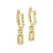 1 Lab Grown Diamond Earrings in 18kt Gold Vermeil | GEMSURE
