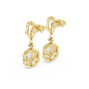 1.42 Lab Grown Diamond Earrings in 18kt Gold Vermeil | GEMSURE