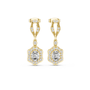 1.42 Lab Grown Diamond Earrings in 18kt Gold Vermeil | GEMSURE
