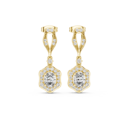 1.42 Lab Grown Diamond Earrings in 18kt Gold Vermeil | GEMSURE