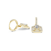 1.35 Lab Grown Diamond Earrings in 18kt Gold Vermeil | GEMSURE