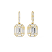 1.35 Lab Grown Diamond Earrings in 18kt Gold Vermeil | GEMSURE