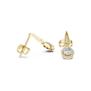 0.45 Lab Grown Diamond Earrings in 18kt Gold Vermeil | GEMSURE