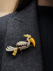 Toucan Royale Lab Diamond Brooch | GEMSURE