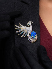 Aquila Prism Lab Diamond Brooch | GEMSURE